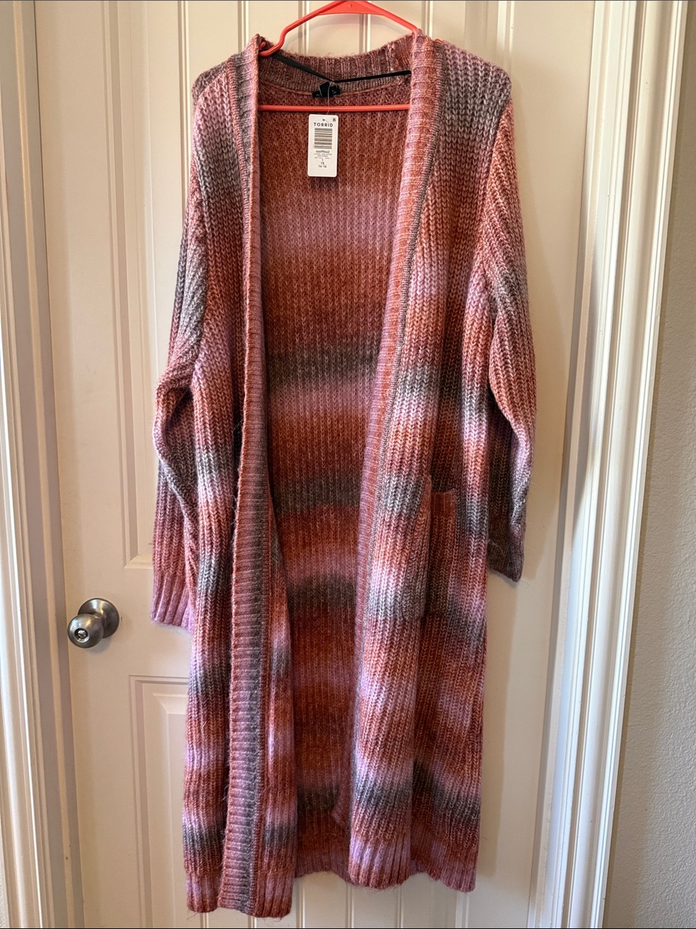NWT Ombre Open-Front Long Cardigan size 1X